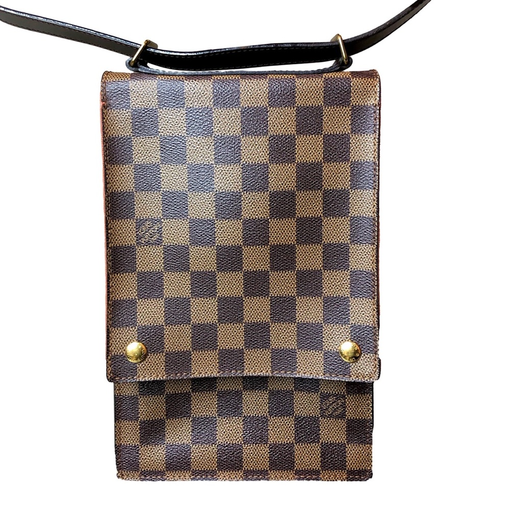 Authentic LOUIS VUITTON Portobello PM Damier Ebene Crossbody Shoulder Bag - Picture 5 of 17